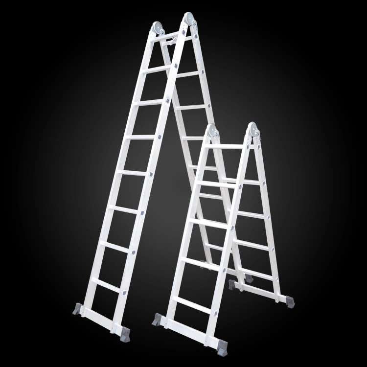 4*3 & 12 Steps Lightweight Folding Multi-Function Aluminum Joint Stairs & Ladder with CE Approved