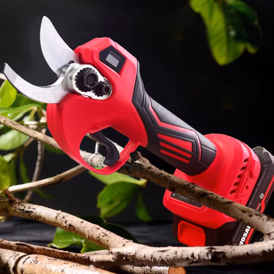 Cesoie da potatura a batteria Gdago, cesoie elettriche classiche, attrezzi da giardino domestico con diametro di taglio di 25 mm per siepe, albero, frutta, cespuglio, frutteto (PS01)